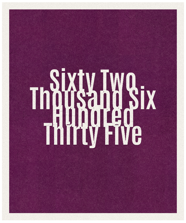 Count #62635