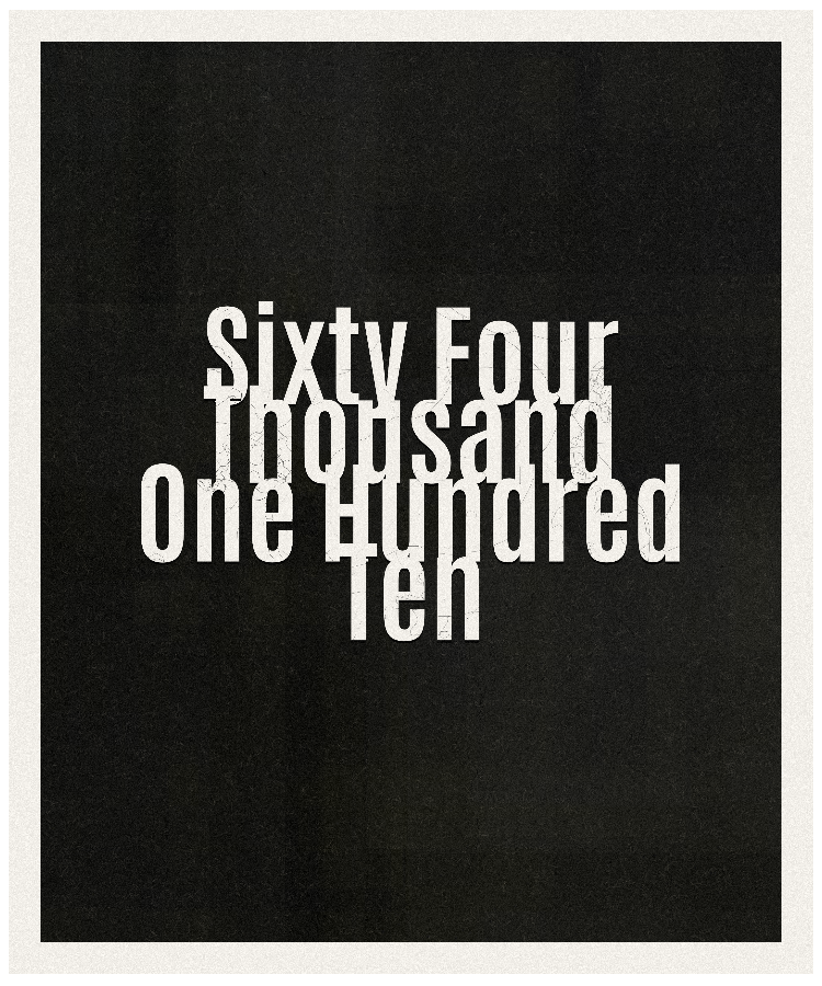 Count #64110