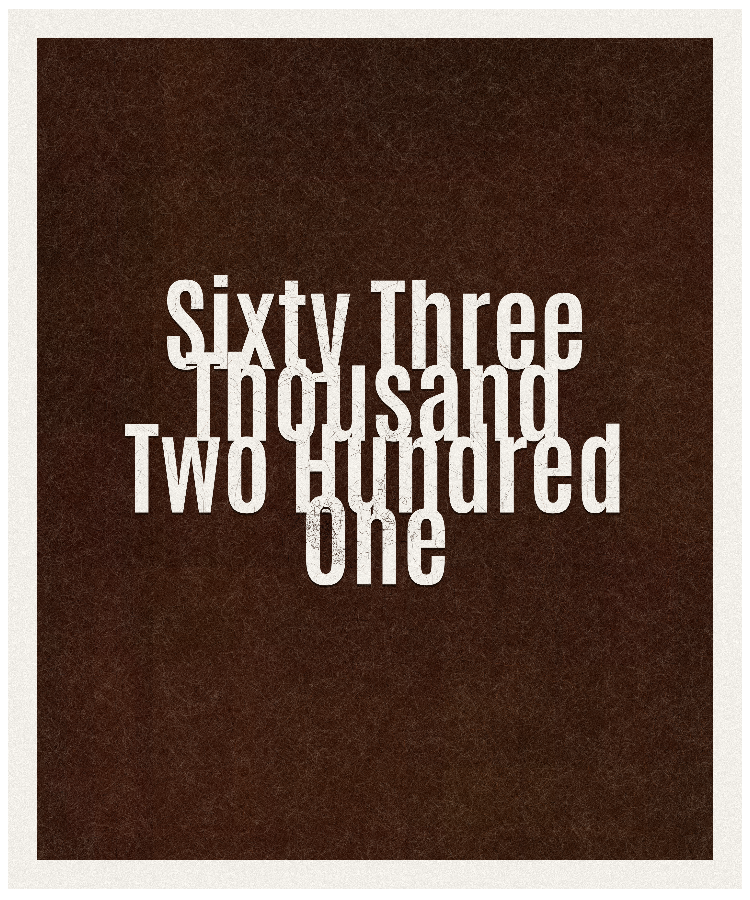 Count #63201