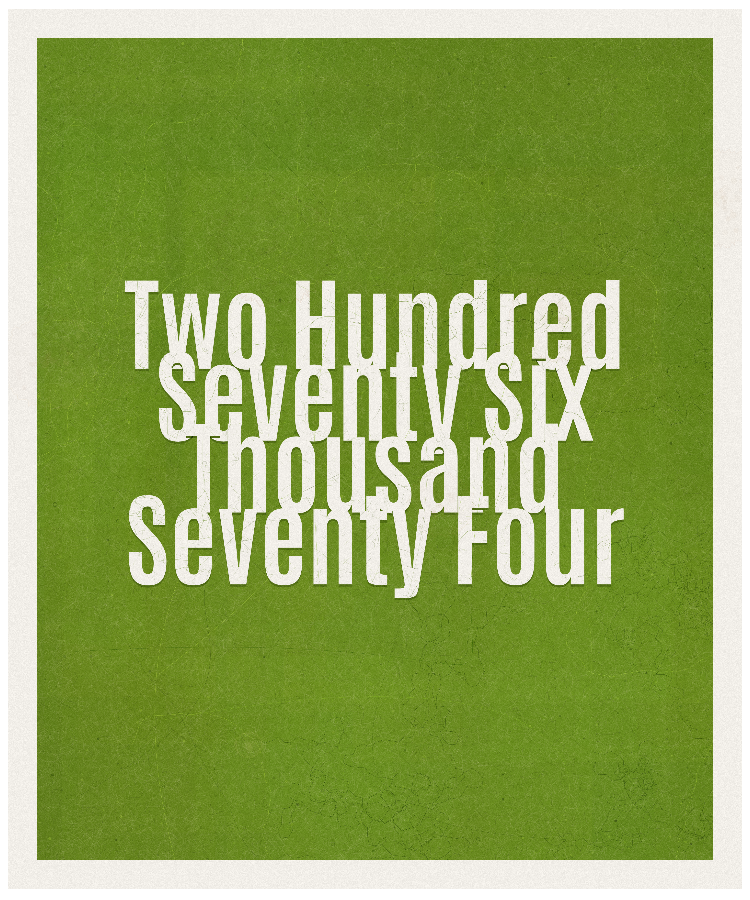 Count #276074
