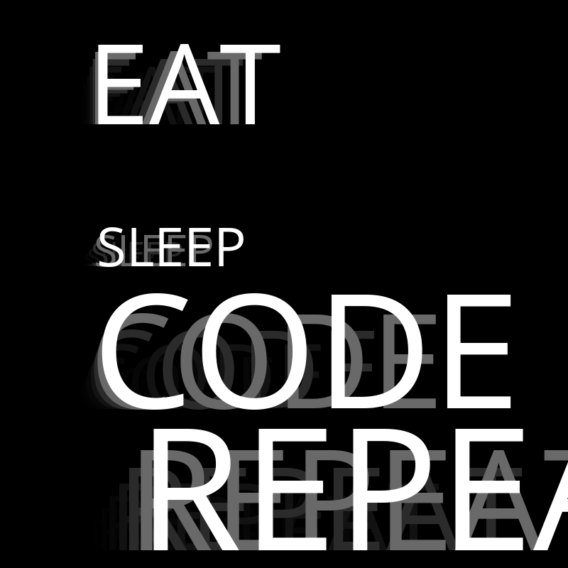 Eat Sleep Code Repeat #45