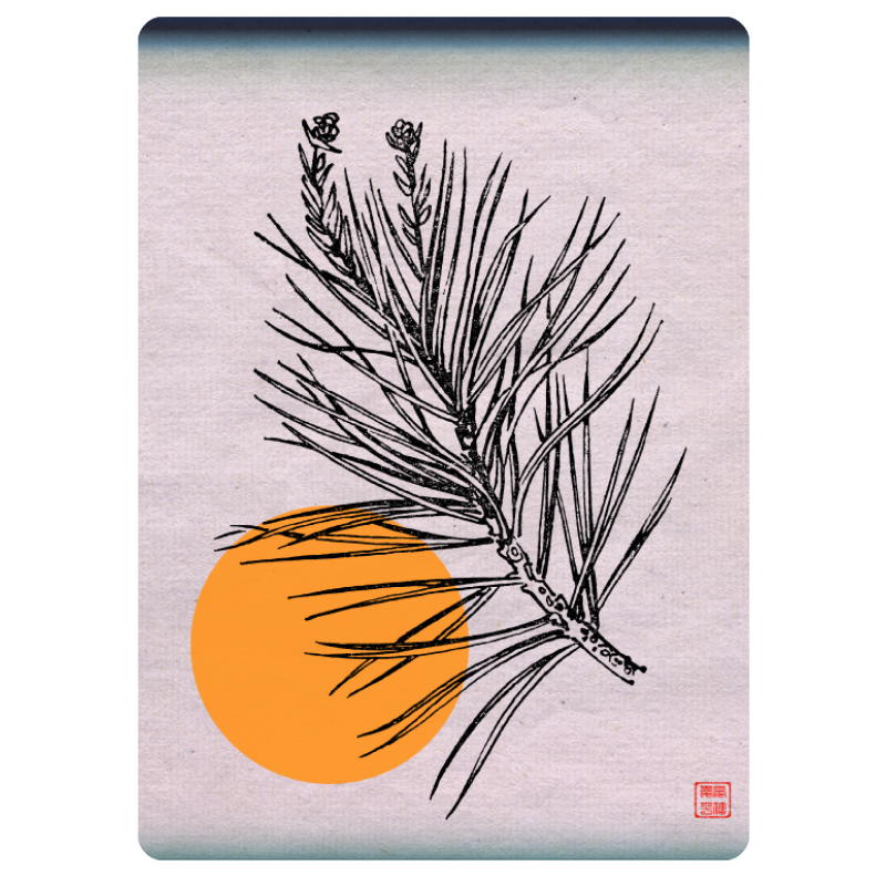 Zen flower card  #11