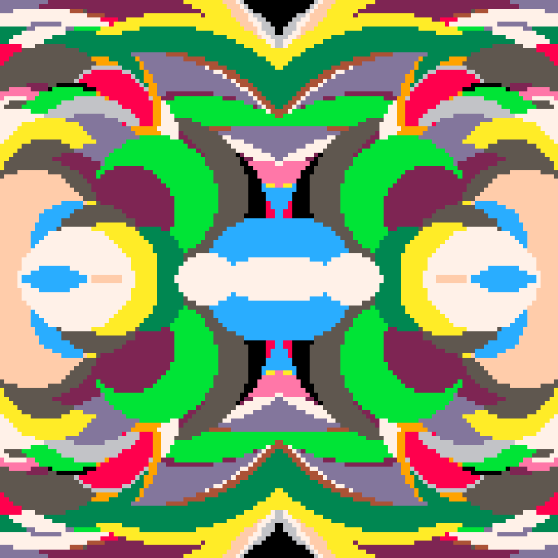 Rapid Psychedelic Inkblot Test Generator #14