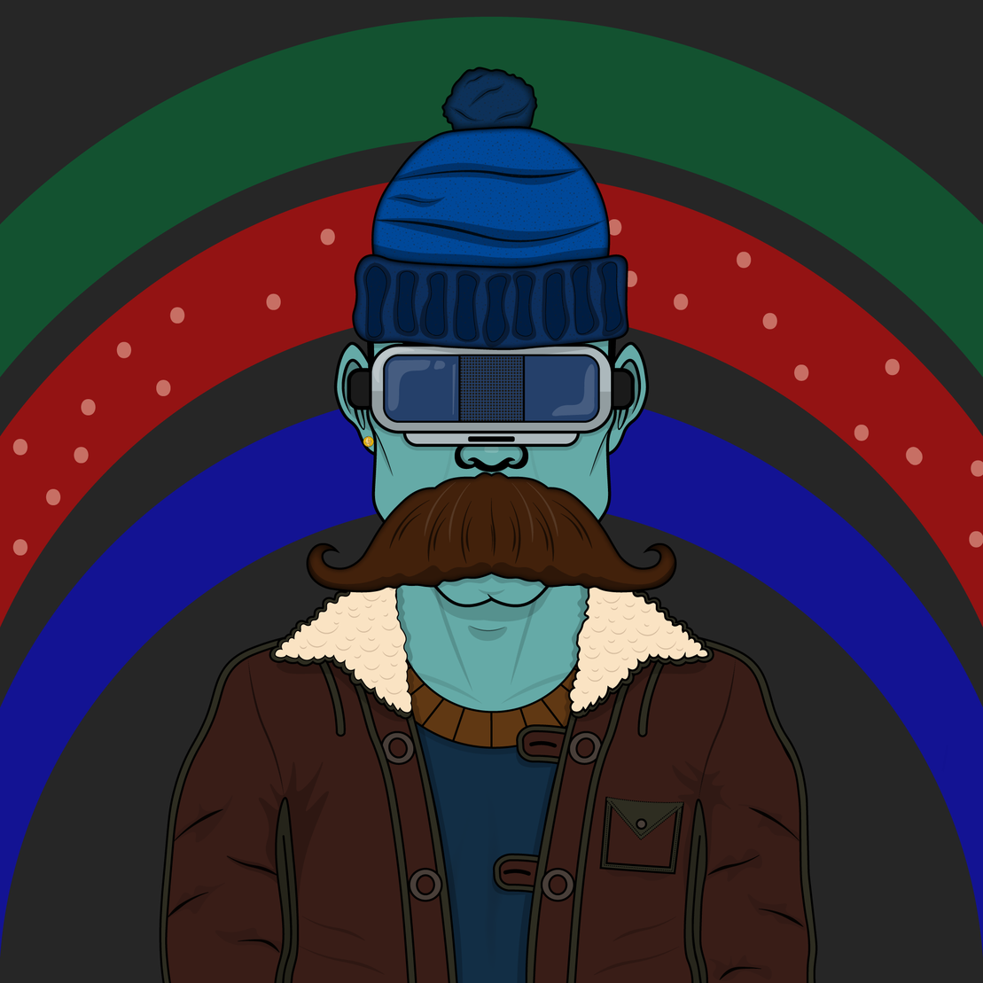Mustachioed #207