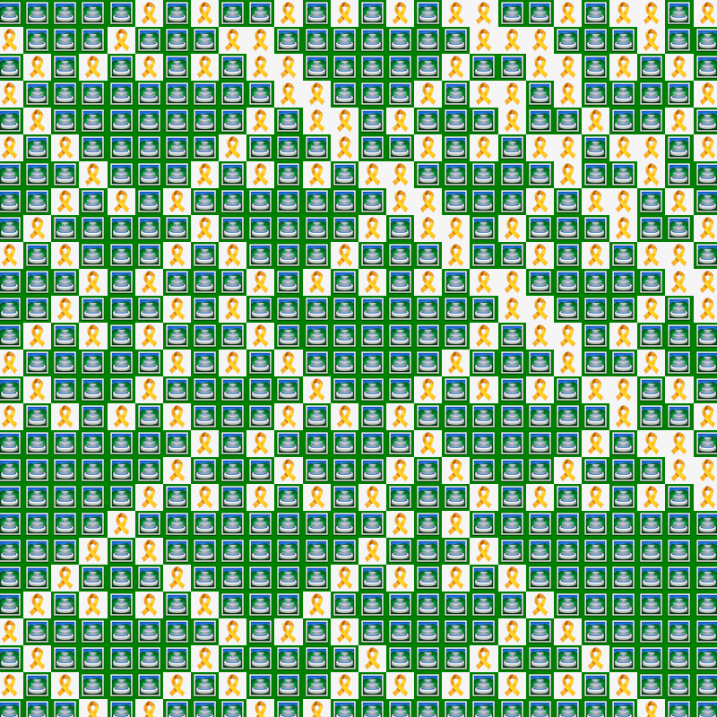 Elementary Cellular Emoji Automata #421