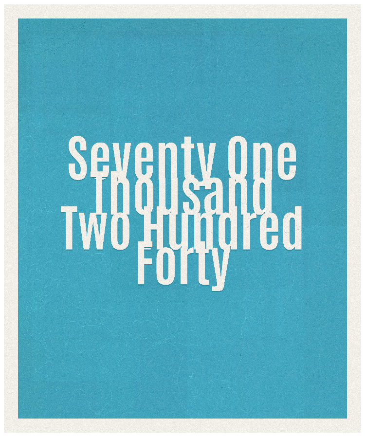 Count #71240