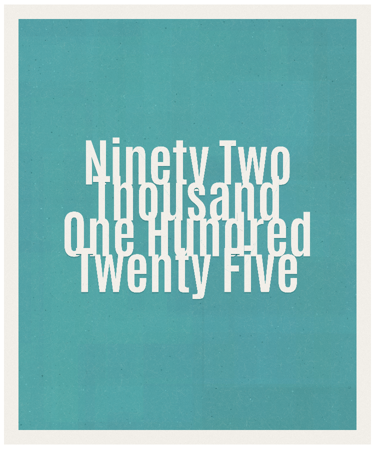 Count #92125