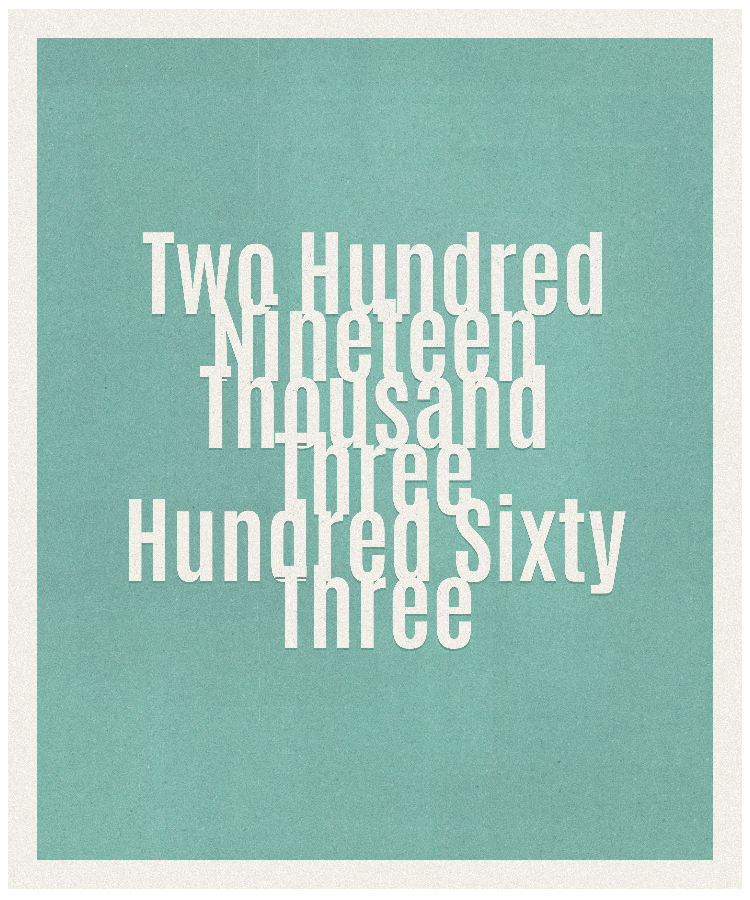 Count #219363