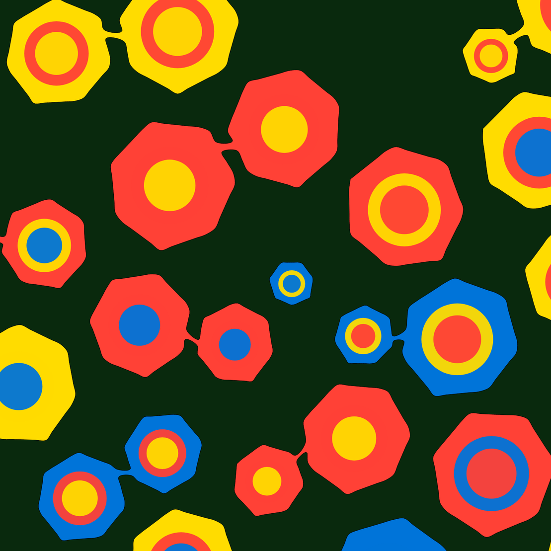 Geometric colorful shapes (Free edition) #72