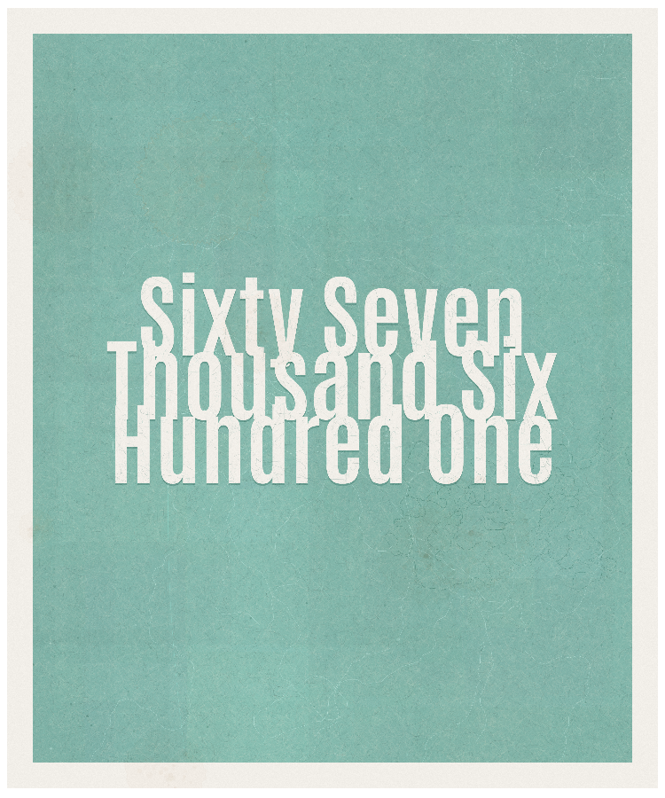 Count #67601