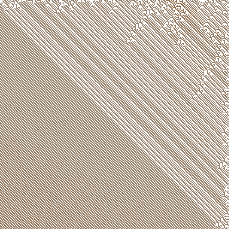 Colored Elementary Cellular Automaton #292