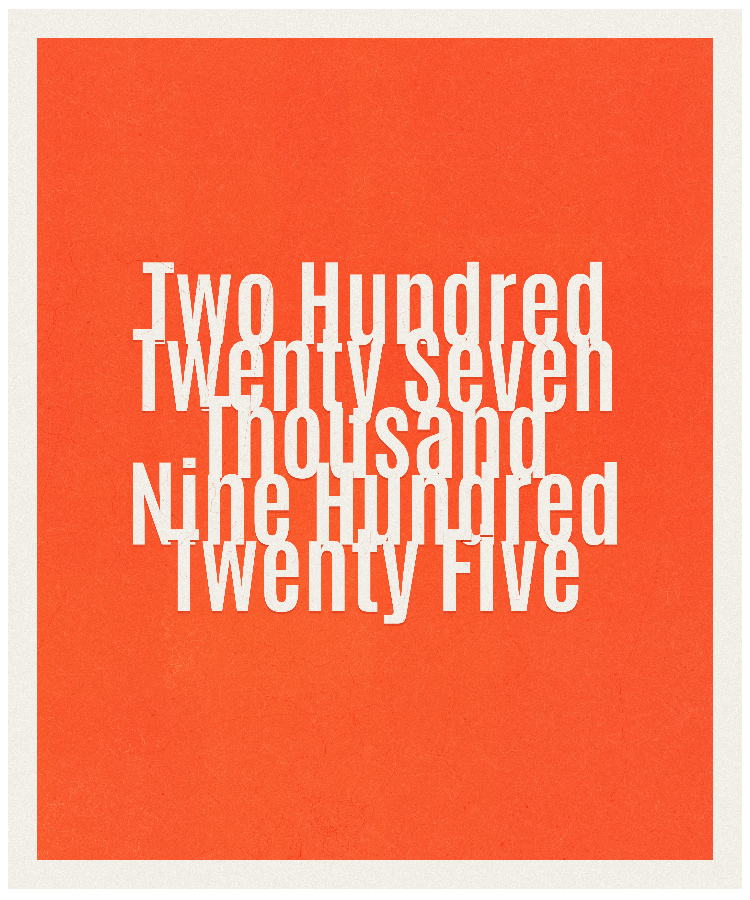 Count #227925