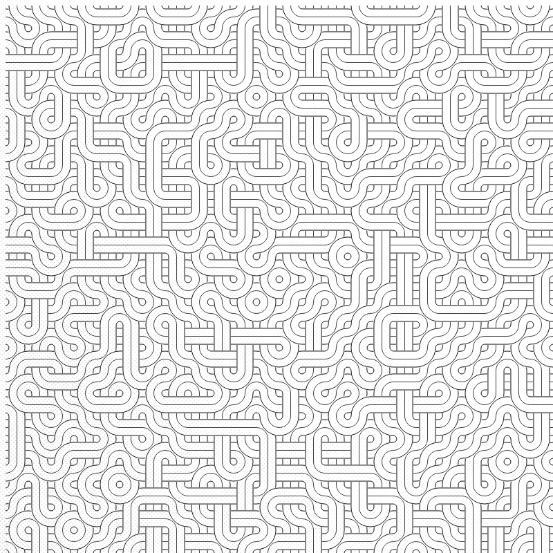 Dirty Interlaced Truchet Tiles #9