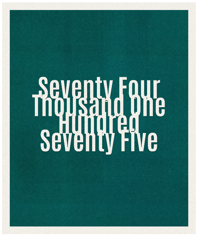Count #74175