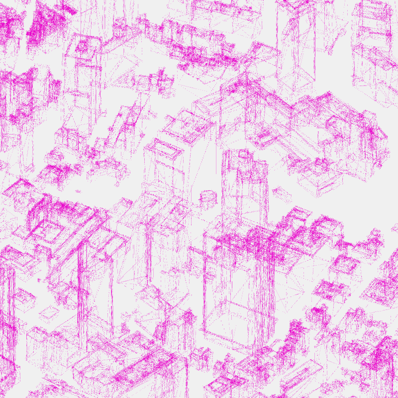 Algorithmic Drawing: Minato City Tokyo #56