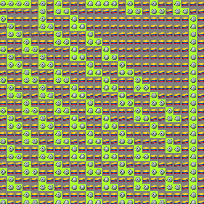 Elementary Cellular Emoji Automata #460