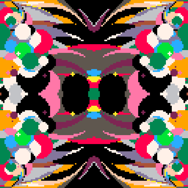 Rapid Psychedelic Inkblot Test Generator #12