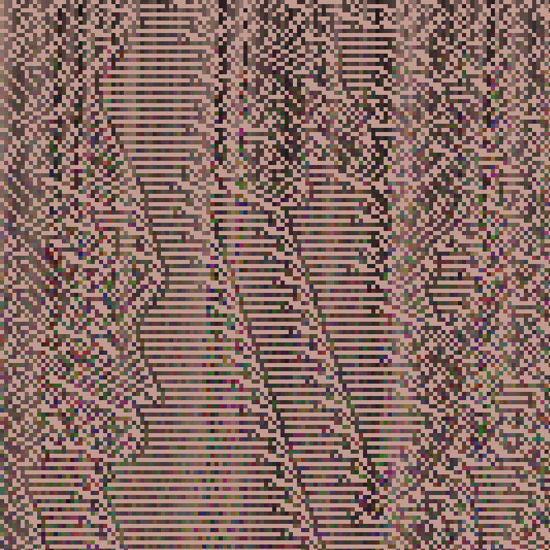 Colored Elementary Cellular Automaton #20