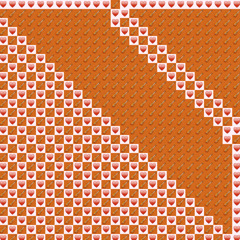 Elementary Cellular Emoji Automata #26