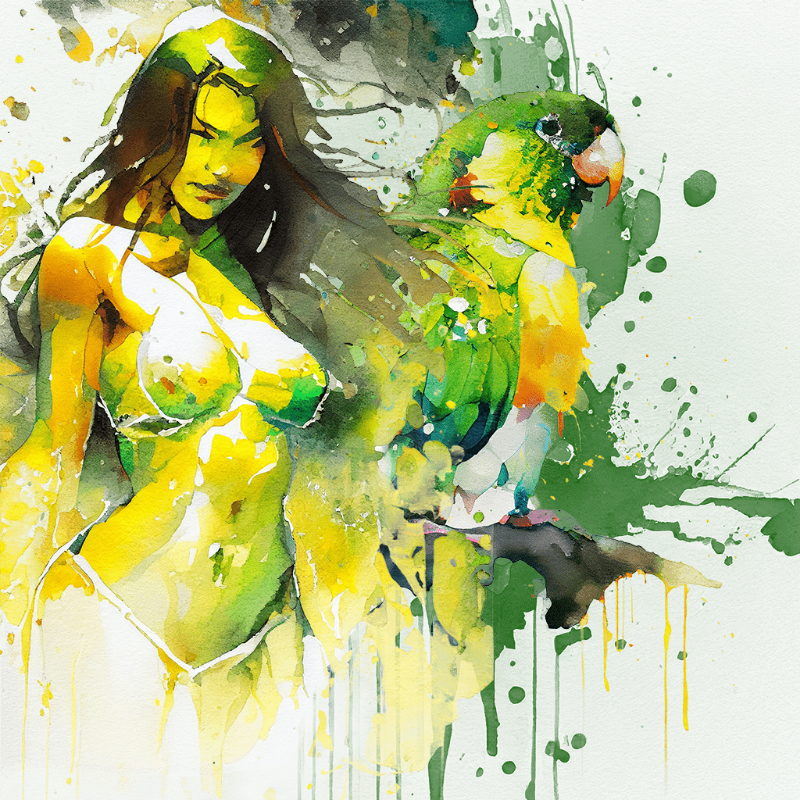 Artemis and Parrot #9
