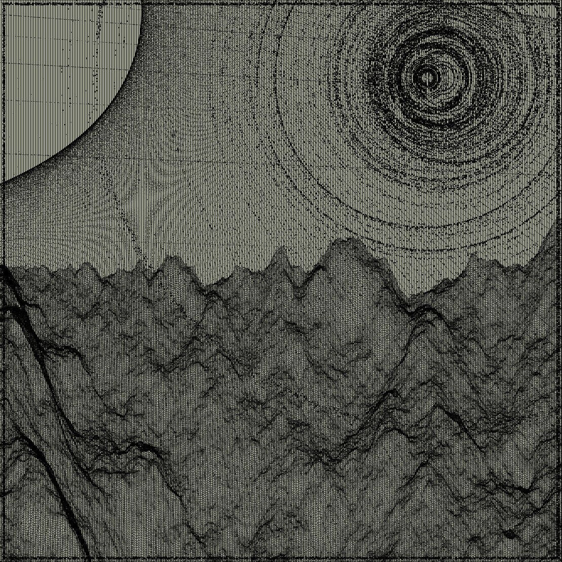 Surreal classic generative landscape #107