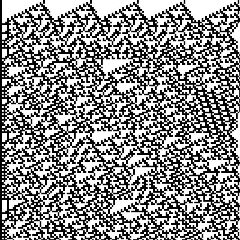 Colored Elementary Cellular Automaton #34