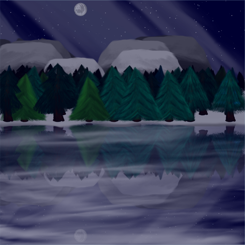 Moony Winter Lake #58