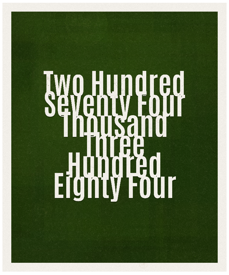 Count #274384