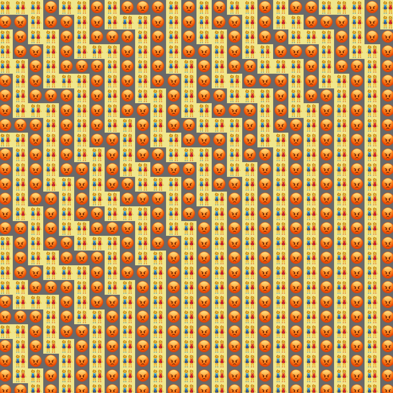 Elementary Cellular Emoji Automata #250