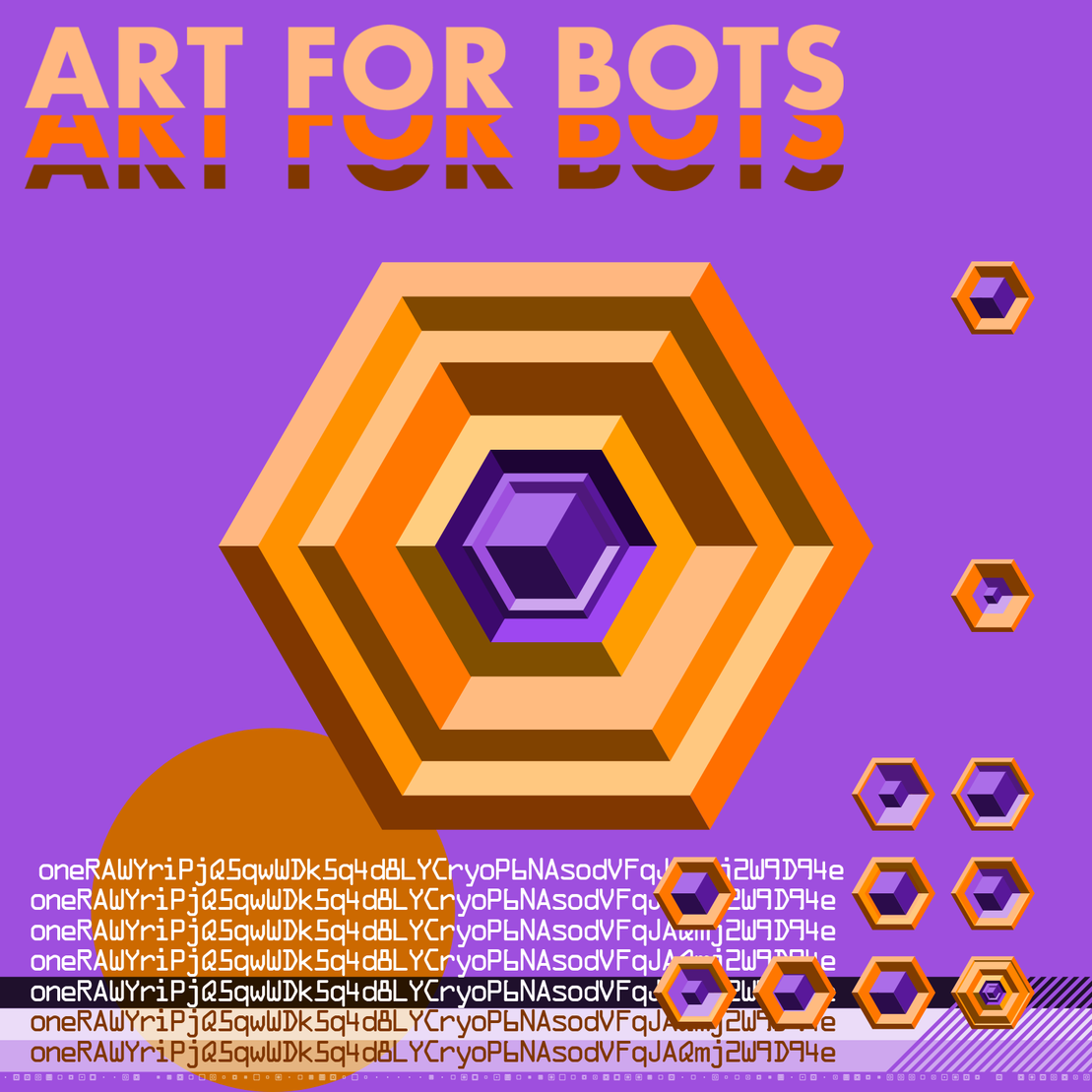 Hexagones - Art for Bots for Humans #9