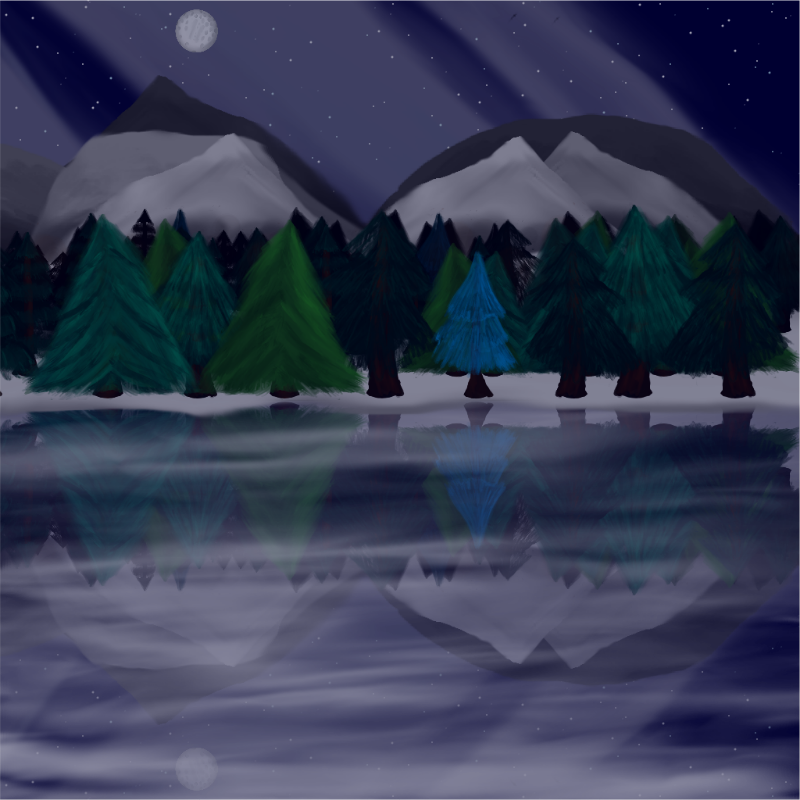 Moony Winter Lake #47