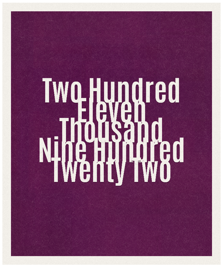Count #211922