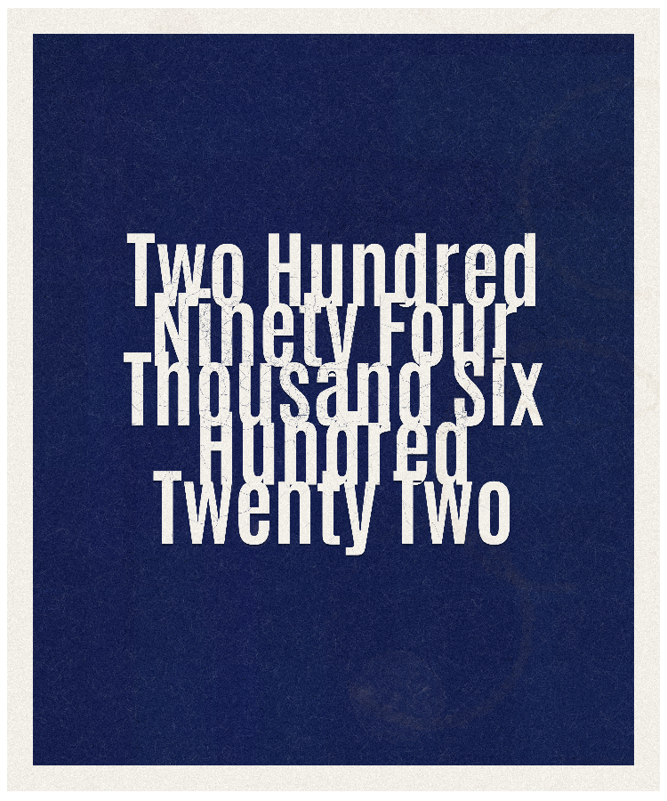 Count #294622