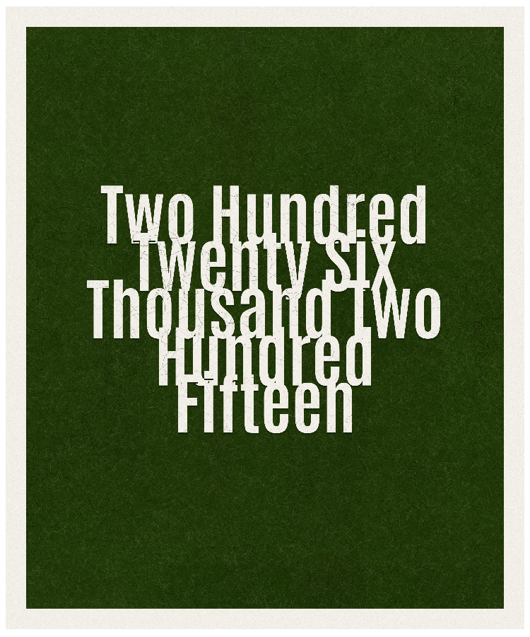 Count #226215