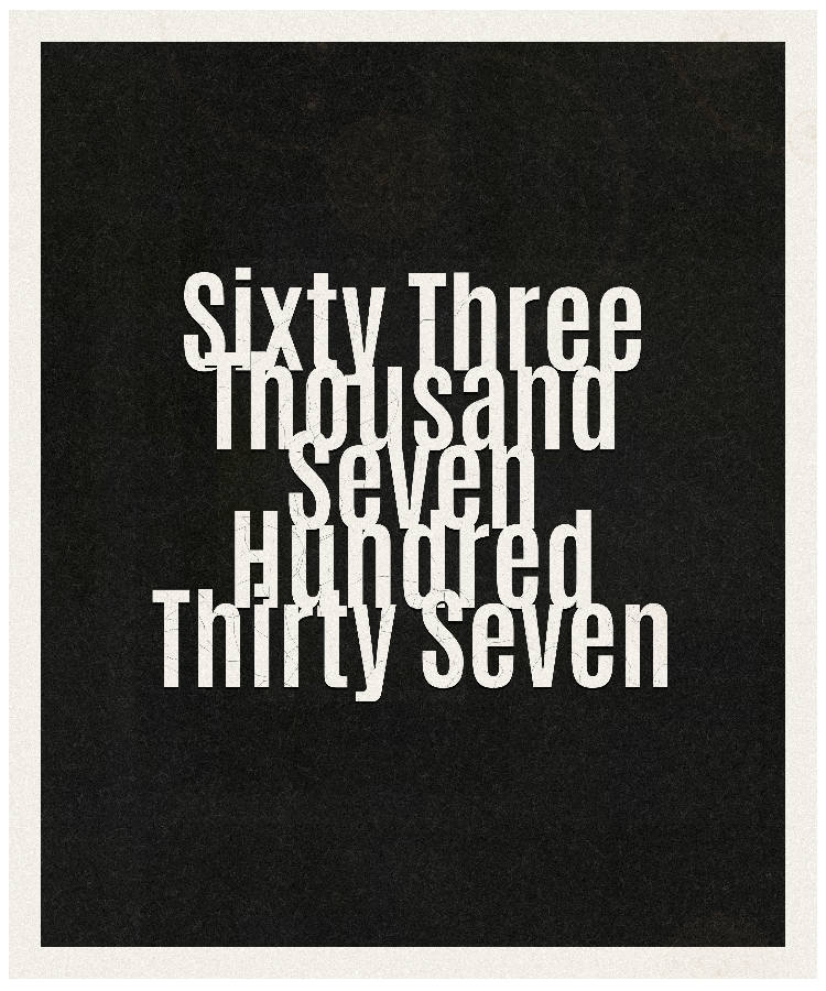 Count #63737