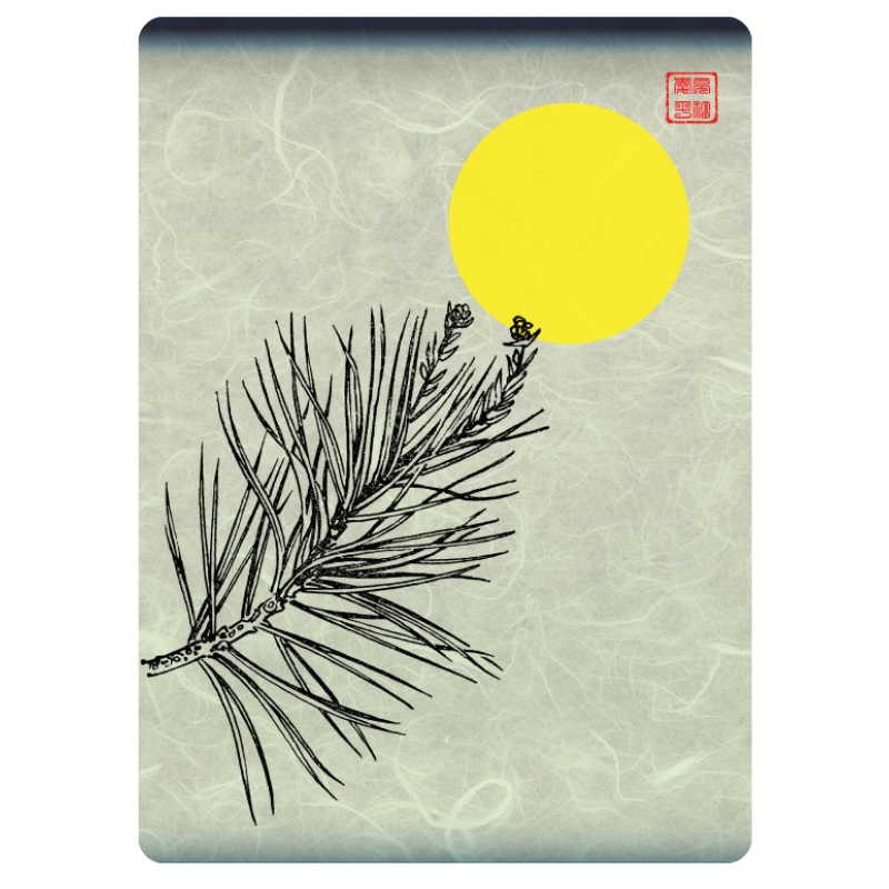 Zen flower card  #30