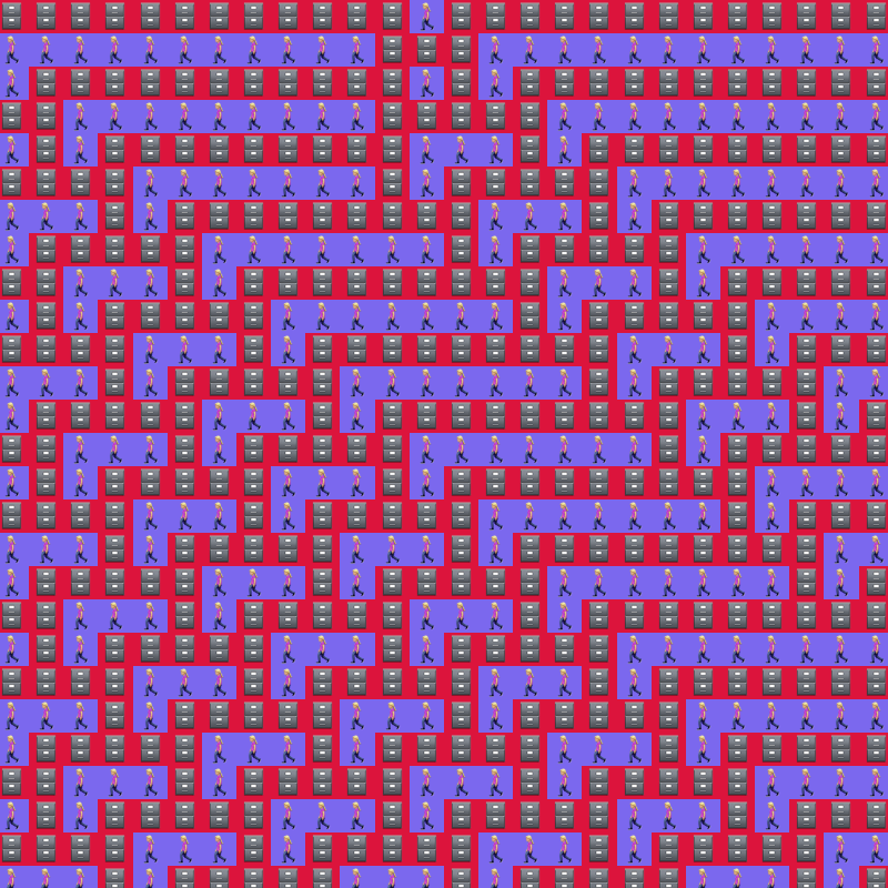 Elementary Cellular Emoji Automata #154