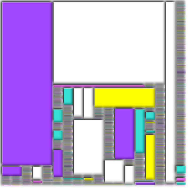 Strips layouts - Square arrangements #6