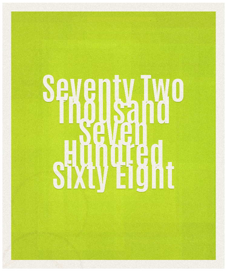 Count #72768