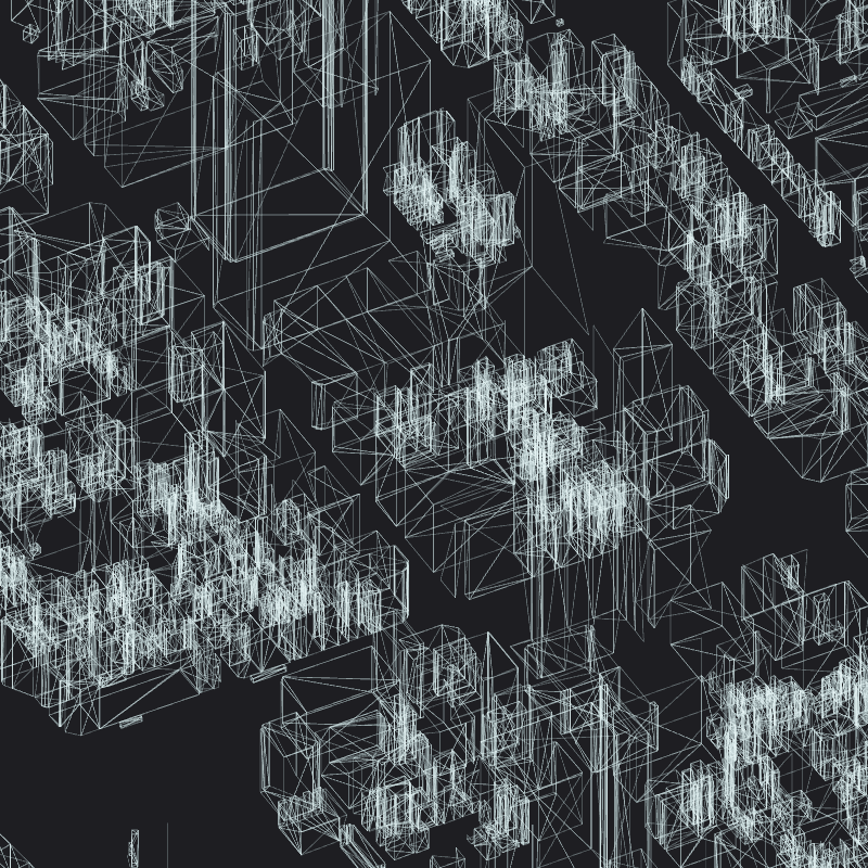 Wireframe City: Tokyo Shibuya #44