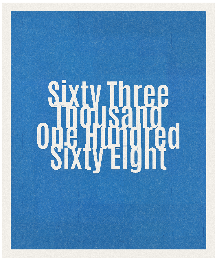 Count #63168