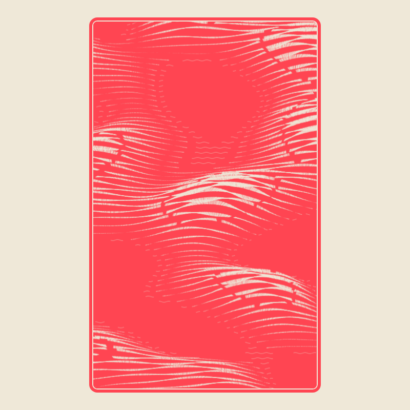 Topographic Playing Card #58