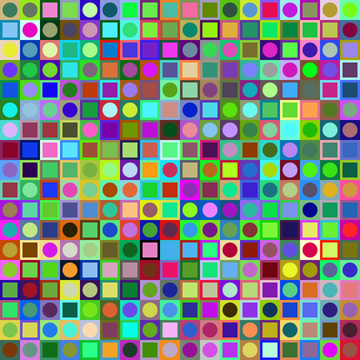 Square Dot Composition #134