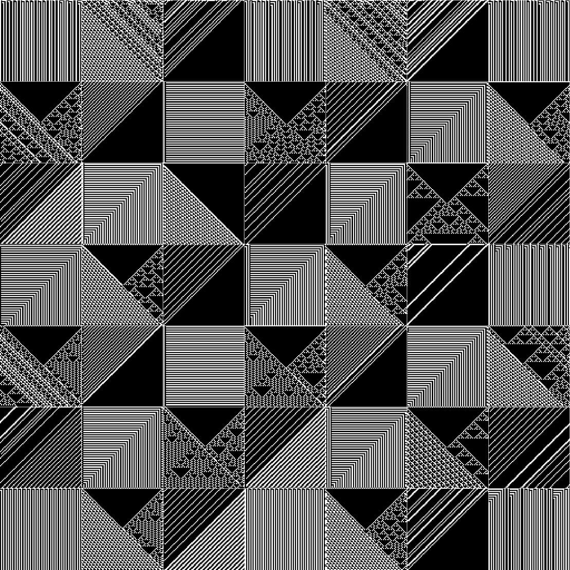 RULES (for Elementary Cellular Automata) #248