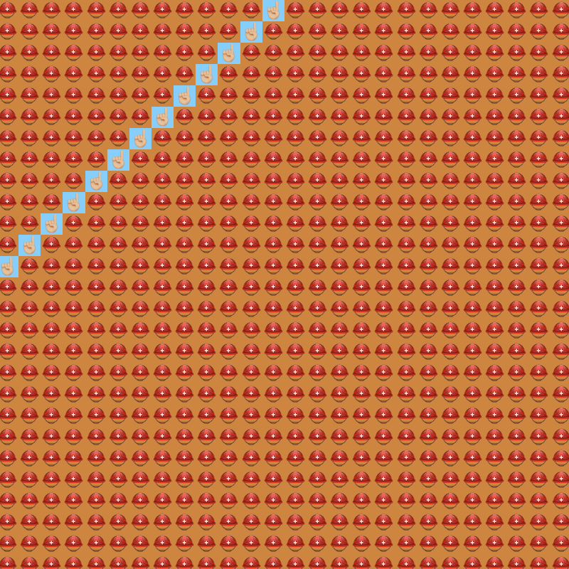 Elementary Cellular Emoji Automata #101