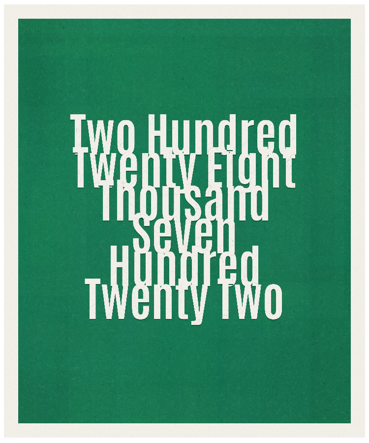 Count #228722