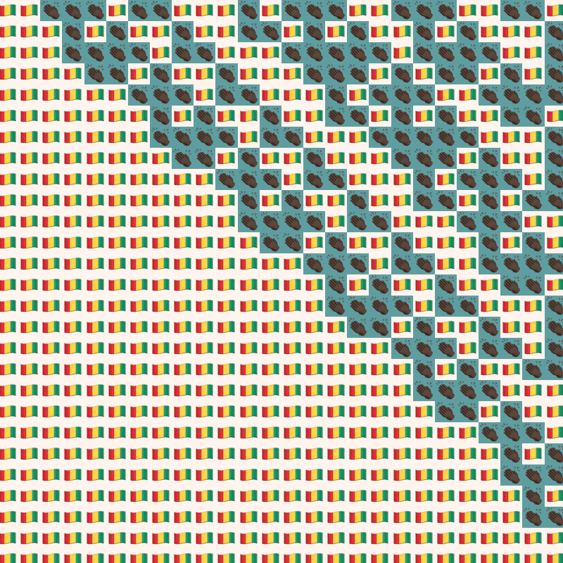 Elementary Cellular Emoji Automata #719