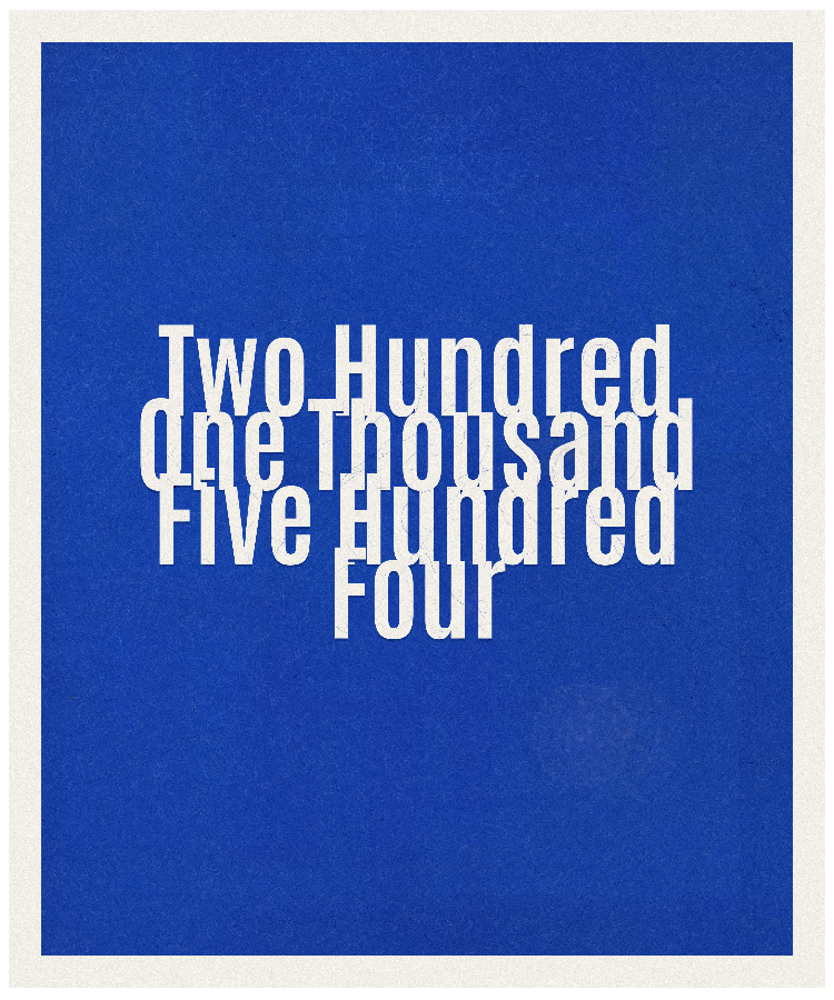 Count #201504