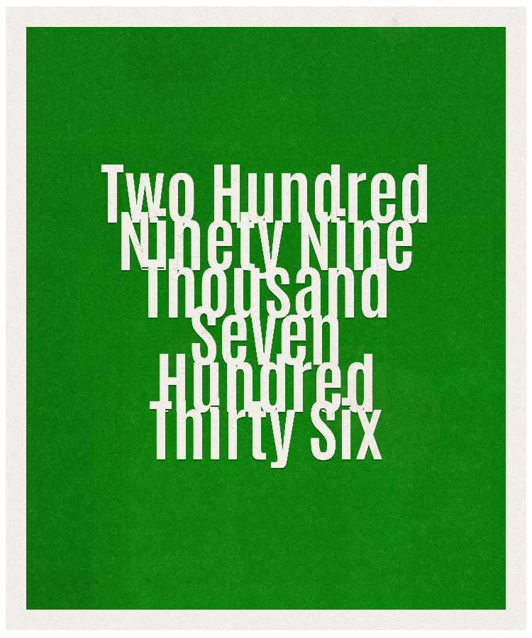 Count #299736