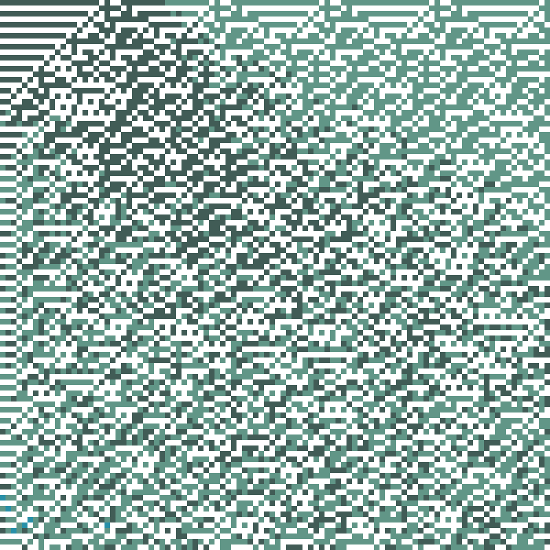Colored Elementary Cellular Automaton #165